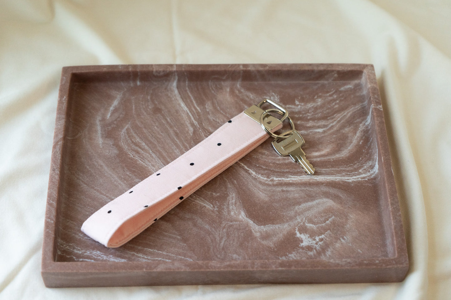 Polka Dot Wristlet keychain