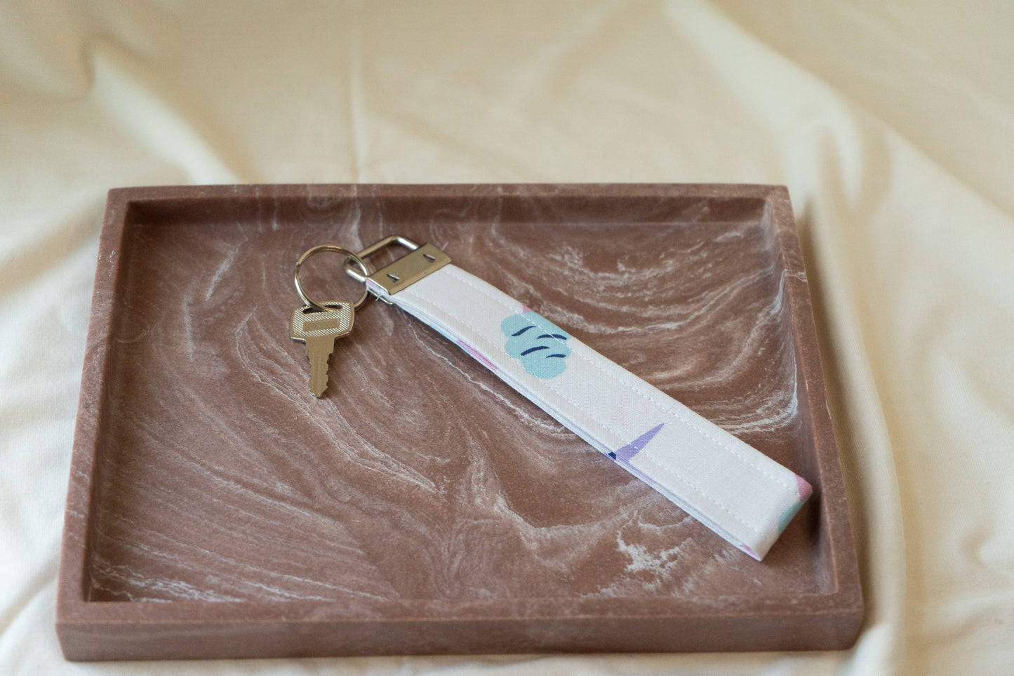 Cotton Candy Wristlet keychain
