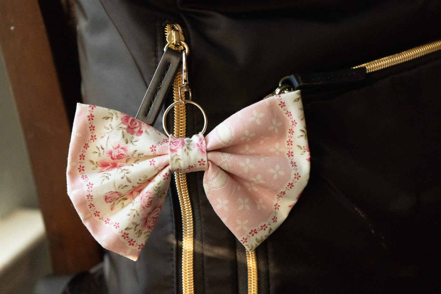 Pink Bow Keychain