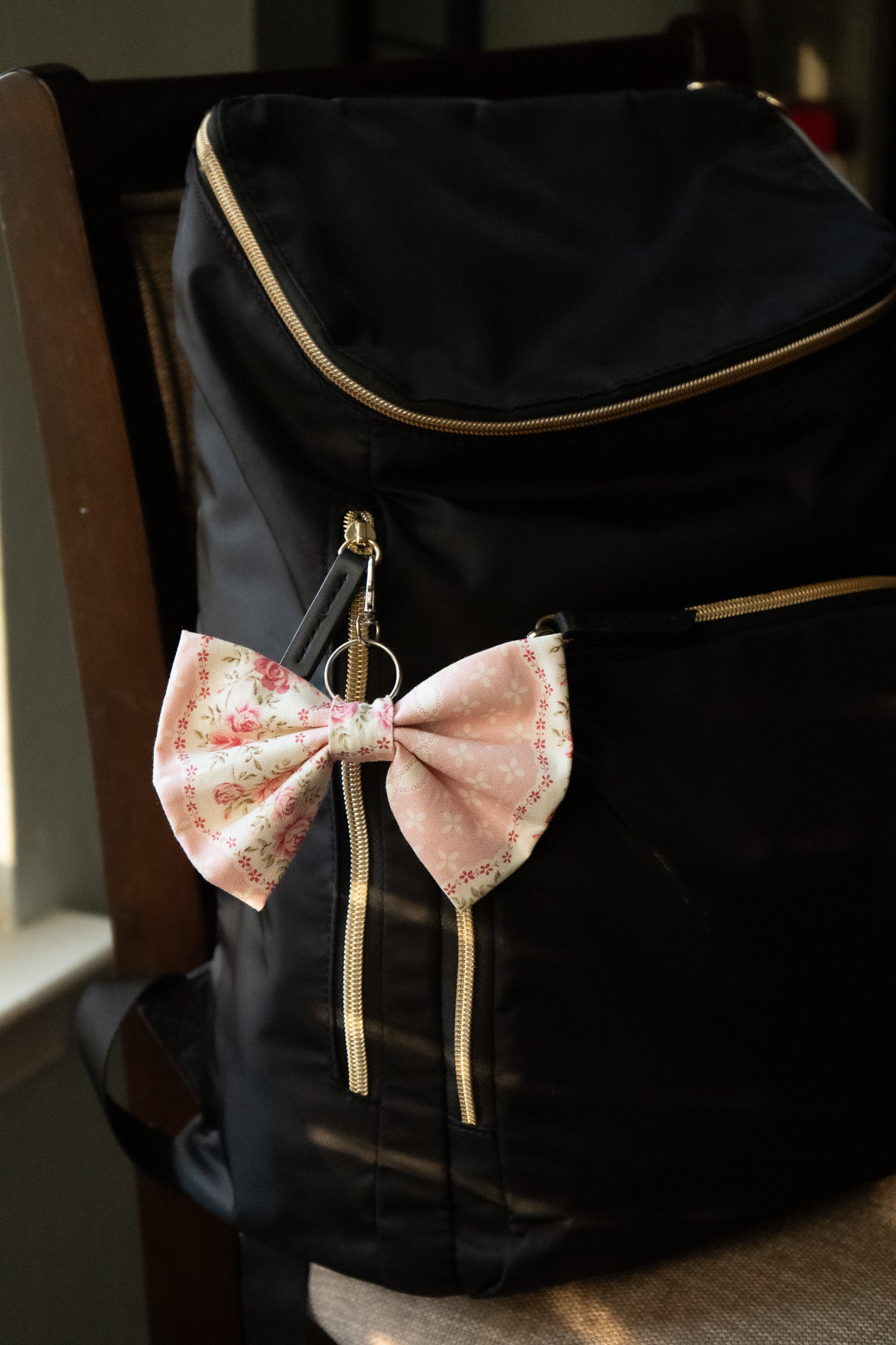 Pink Bow Keychain